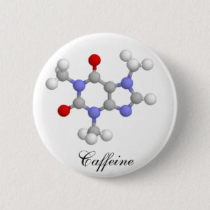 Caffeine 6 Cm Round Badge
