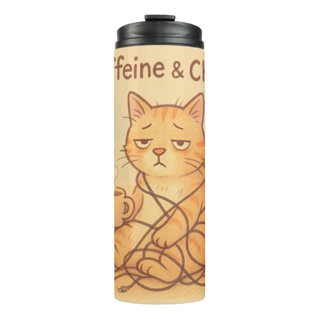 Caffeine and Choas Thermal Tumblers (Front)