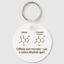 Caffeine and chocolate Keychain