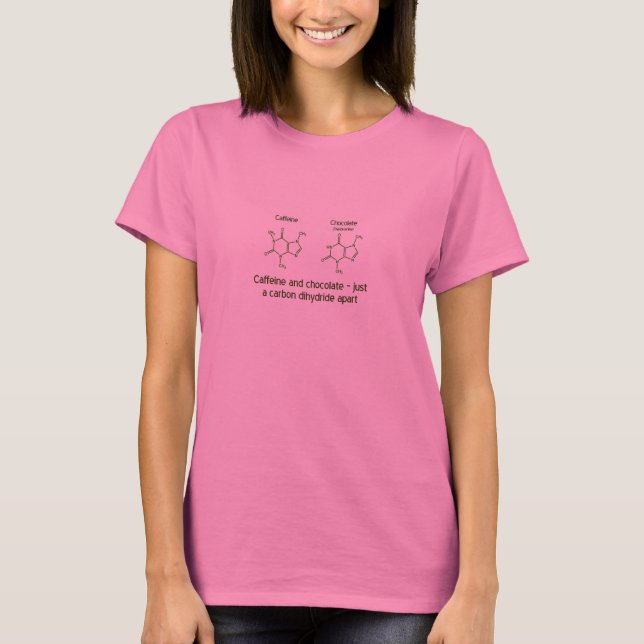 Caffeine and chocolate shirt design (Front)