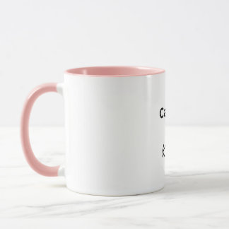 Caffeine and kindness coffee lover mug