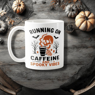 Caffeine and Spooky Vibes – Skeleton Coffee Lover  Coffee Mug