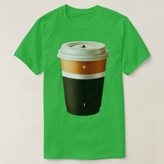 Caffeine battery T-Shirt (Design Front)