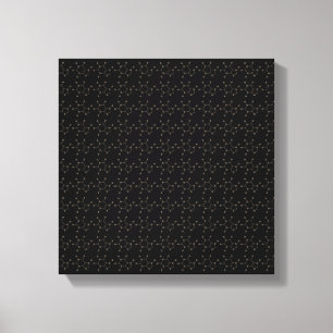caffeine beans molecule canvas print
