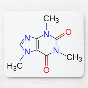 Caffeine Chemical Structure Mousepad