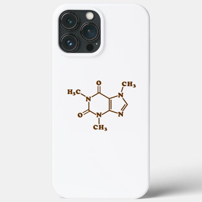 Caffeine Coffee Molecular Chemical Formula Case-Mate iPhone Case (Back)