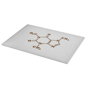 Caffeine Coffee Molecular Chemical Formula Cutting Board