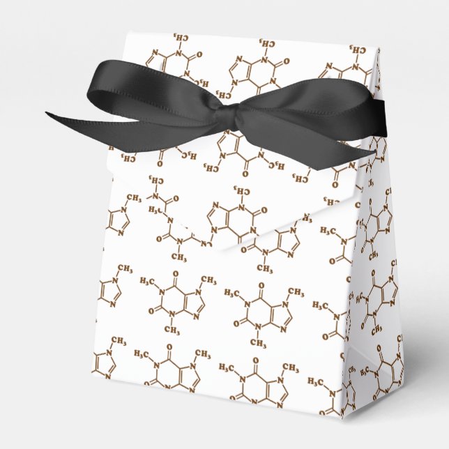 Caffeine Coffee Molecular Chemical Formula Favour Box (Front Side)