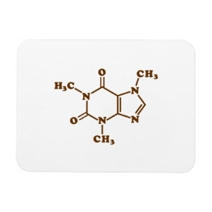 Caffeine Coffee Molecular Chemical Formula Magnet