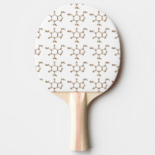 Caffeine Coffee Molecular Chemical Formula Ping Pong Paddle
