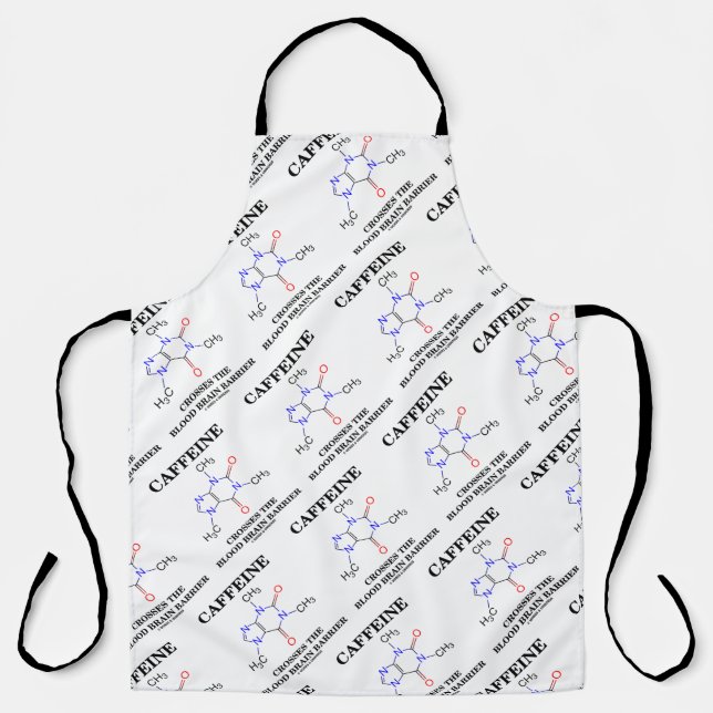 Caffeine Crosses The Blood Brain Barrier Apron (Front)