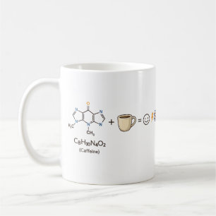 Caffeine Equation–Coffee Powers You Funny Science Coffee Mug