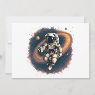 Caffeine Fuel For The Universe Coffee Lover Invitation