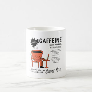 Caffeine Helps Me Keep Going Trendy Coffee Mug