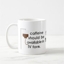 caffeine in IV, nurse humour