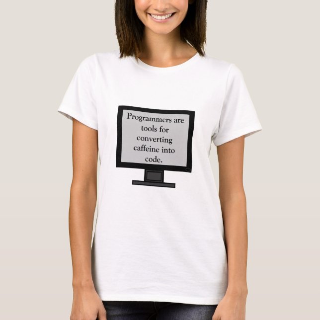 Caffeine into code, Women's shirt (Front)