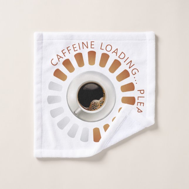 Caffeine loading bath towel set (Wash Cloth)
