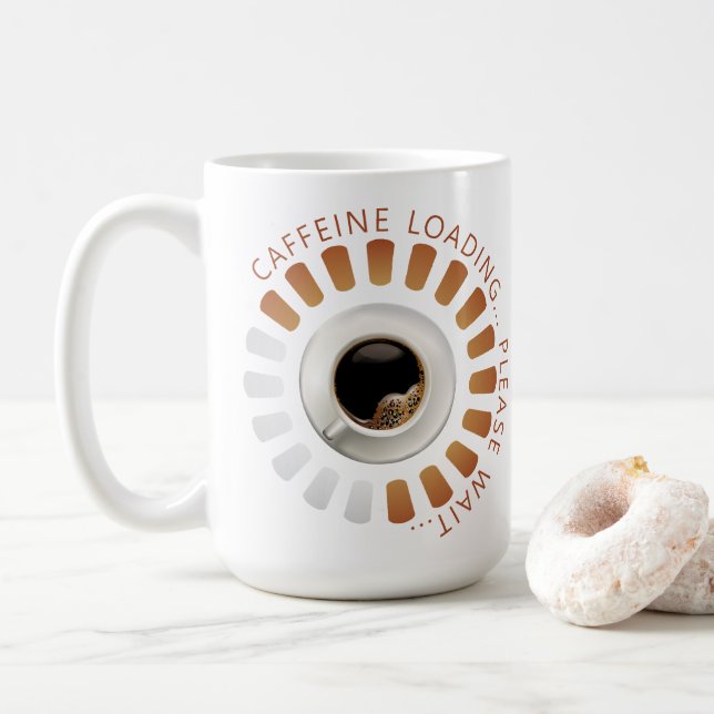 Caffeine loading coffee mug (With Donut)