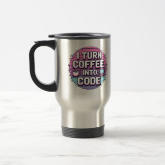 Caffeine Loading… Please Wait - Funny Programmer Travel Mug