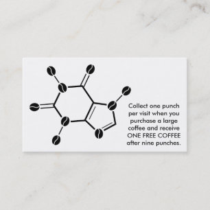 caffeine molecular beans loyalty card
