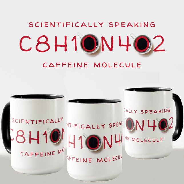 Caffeine Molecular Formula Mug (Creator Uploaded)