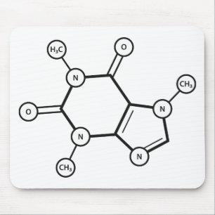 caffeine molecular structure mouse mat