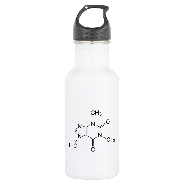 Caffeine Molecule 532 Ml Water Bottle (Front)