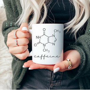 Caffeine Molecule Chemical Structure Mug