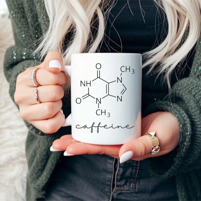 Caffeine Molecule Chemical Structure Mug (Creator Uploaded)