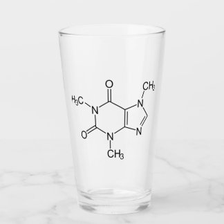 Caffeine Molecule Chemistry Coffee Atoms Glass