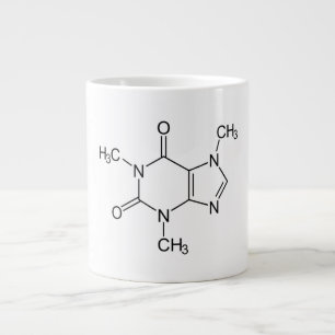 Caffeine Molecule Chemistry Coffee Atoms Large Coffee Mug
