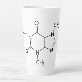 Caffeine Molecule Chemistry Coffee Atoms Latte Mug