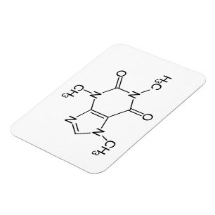 Caffeine Molecule Chemistry Coffee Atoms Magnet