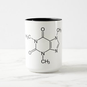 Caffeine Molecule Chemistry Coffee Atoms Mug