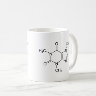 Caffeine Molecule Chemistry Coffee Atoms Mug