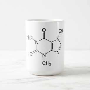 Caffeine Molecule Chemistry Coffee Atoms Mug