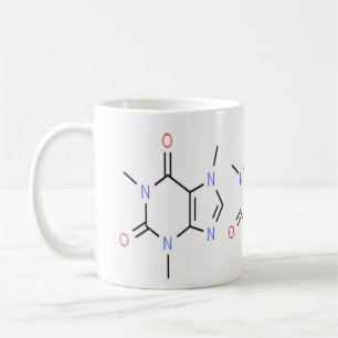 "Caffeine Molecule Chemistry" Coffee Mug