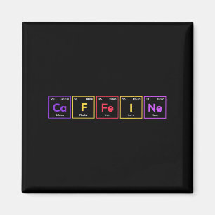 Caffeine Molecule Coffee Chemical Formula Chemistr Magnet