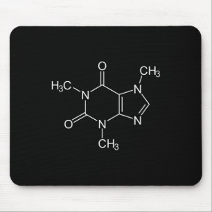 Caffeine Molecule Coffee Lovers  Mouse Mat