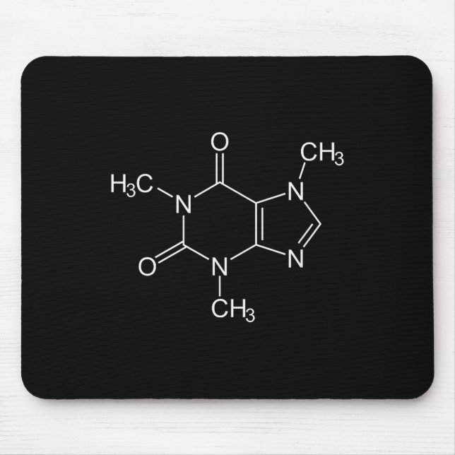 Caffeine Molecule Coffee Lovers  Mouse Mat (Front)