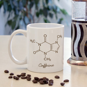 Caffeine Molecule Coffee Lovers Personalized Coffee Mug