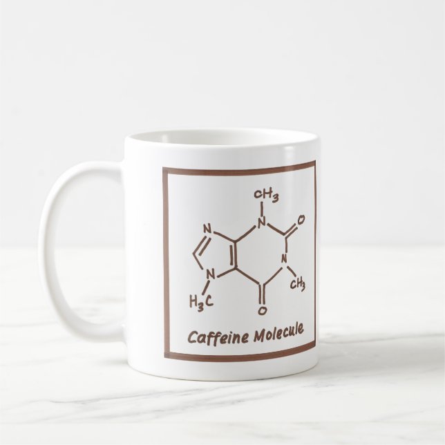 Caffeine Molecule Coffee Mug (Left)