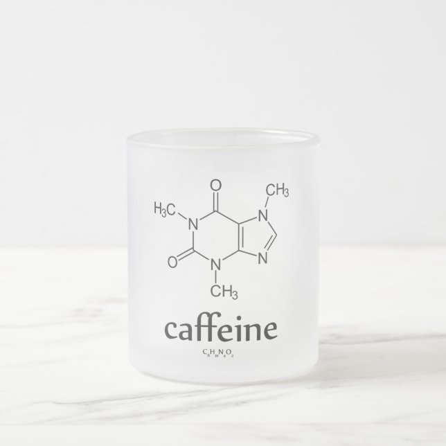 Caffeine Molecule Coffee Mug (Center)