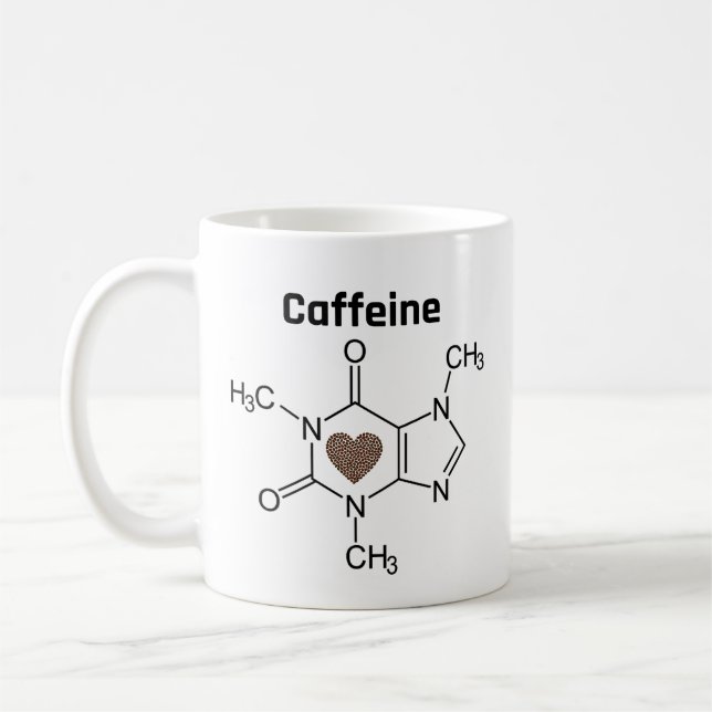 Caffeine Molecule  Coffee Mug (Left)