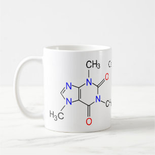 Caffeine molecule coffee mug