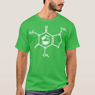 Caffeine Molecule Coffee Pot Lovers Formula Funny T-Shirt