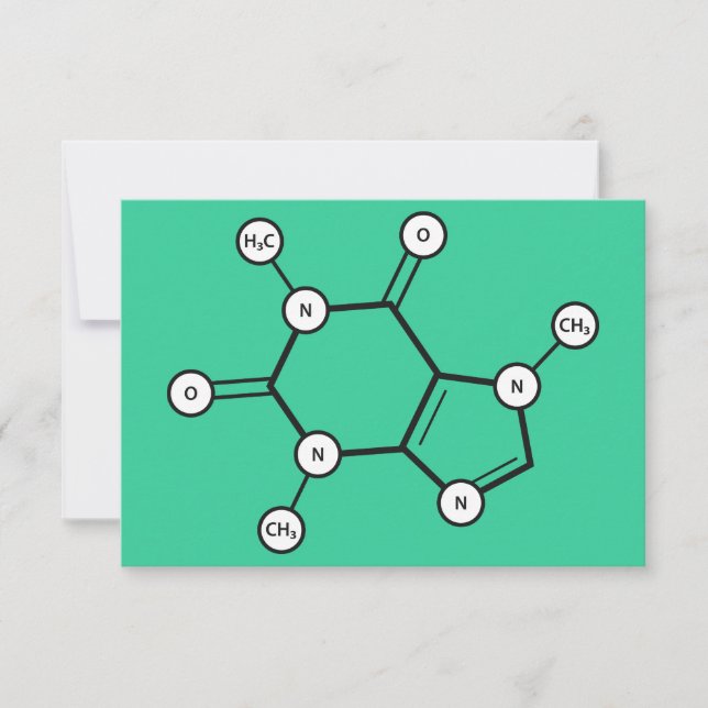 caffeine molecule invitation (Front)