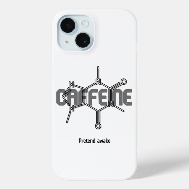 Caffeine Molecule iPhone Case (Back)