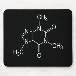 caffeine molecule mouse mat