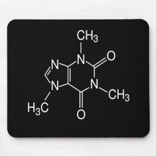 caffeine molecule mouse mat